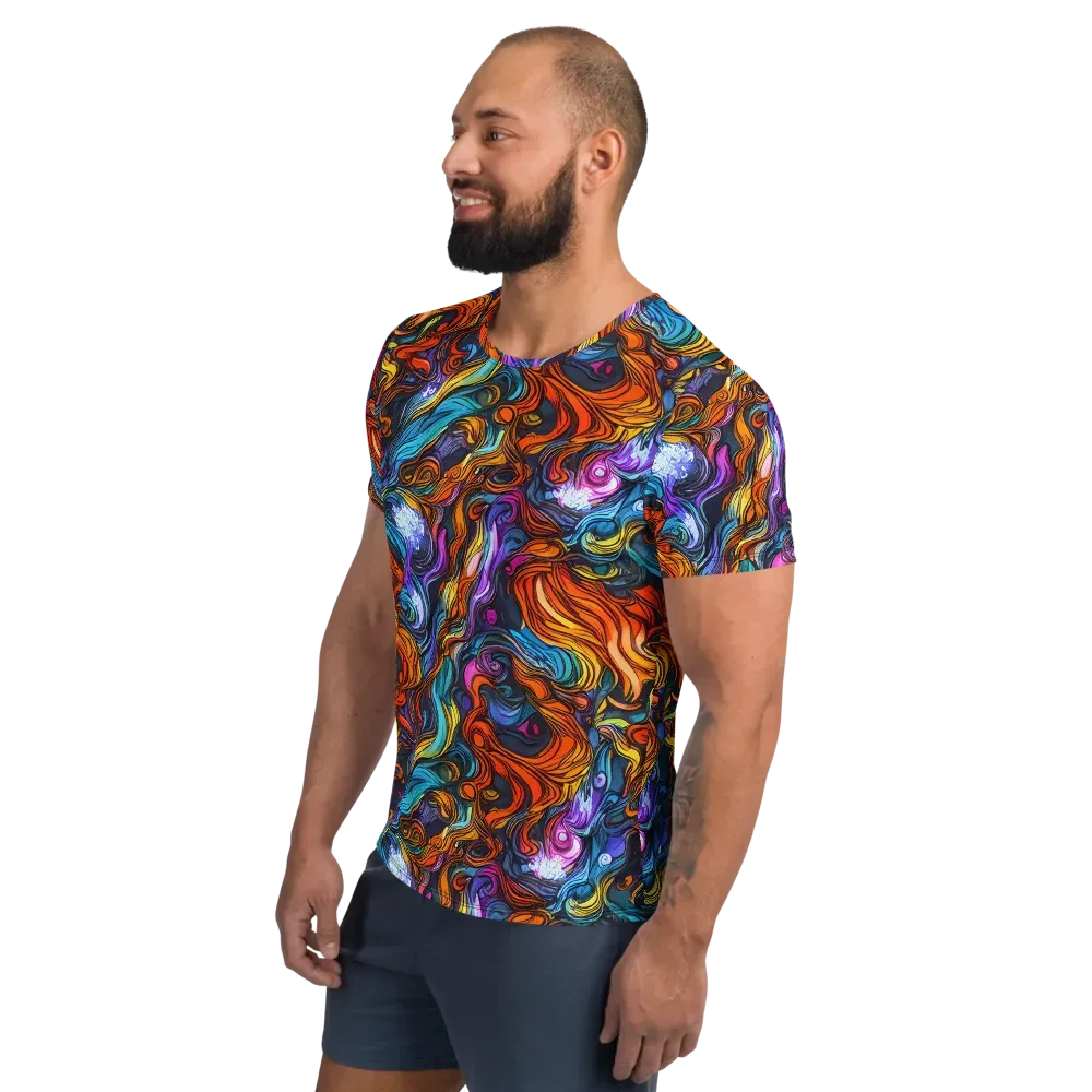 Guiard's Whirl on Men's Athletic T-Shirt — Left