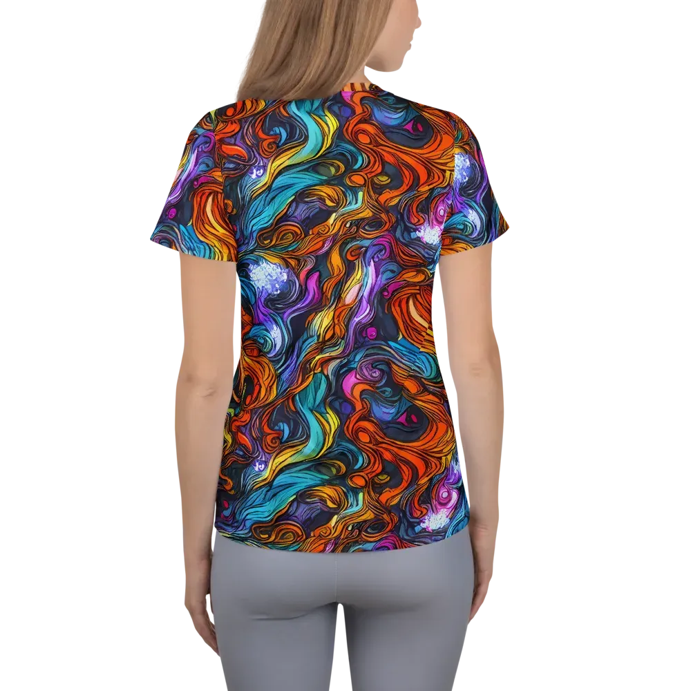 Guiard's Whirl on Women's Athletic T-Shirt — Back