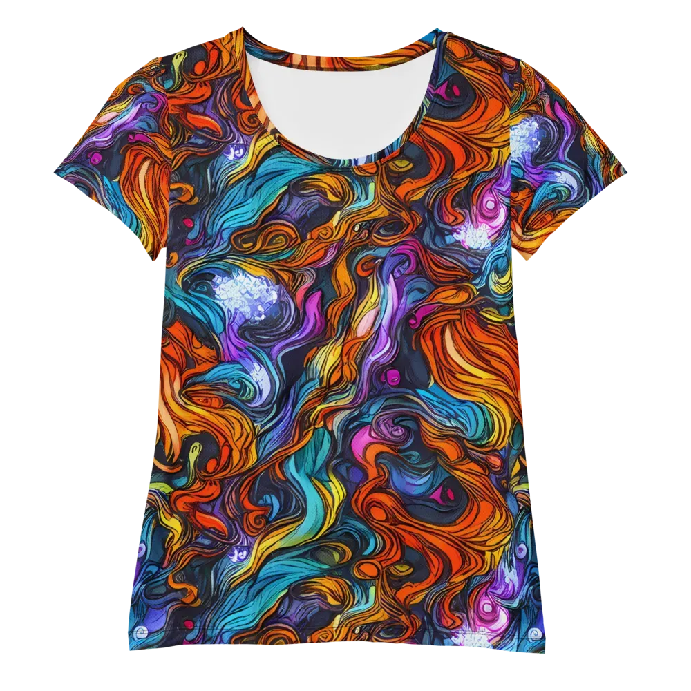 Guiard's Whirl on Women's Athletic T-Shirt — Front
