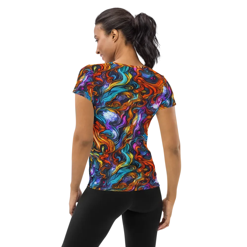 Guiard's Whirl on Women's Athletic T-Shirt — Back