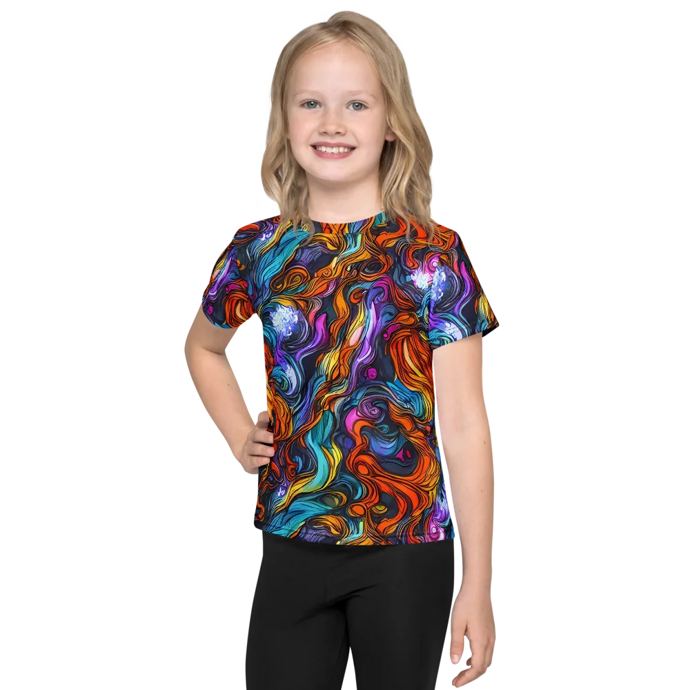 Guiard's Whirl on Kids Crew Neck T-Shirt — Front