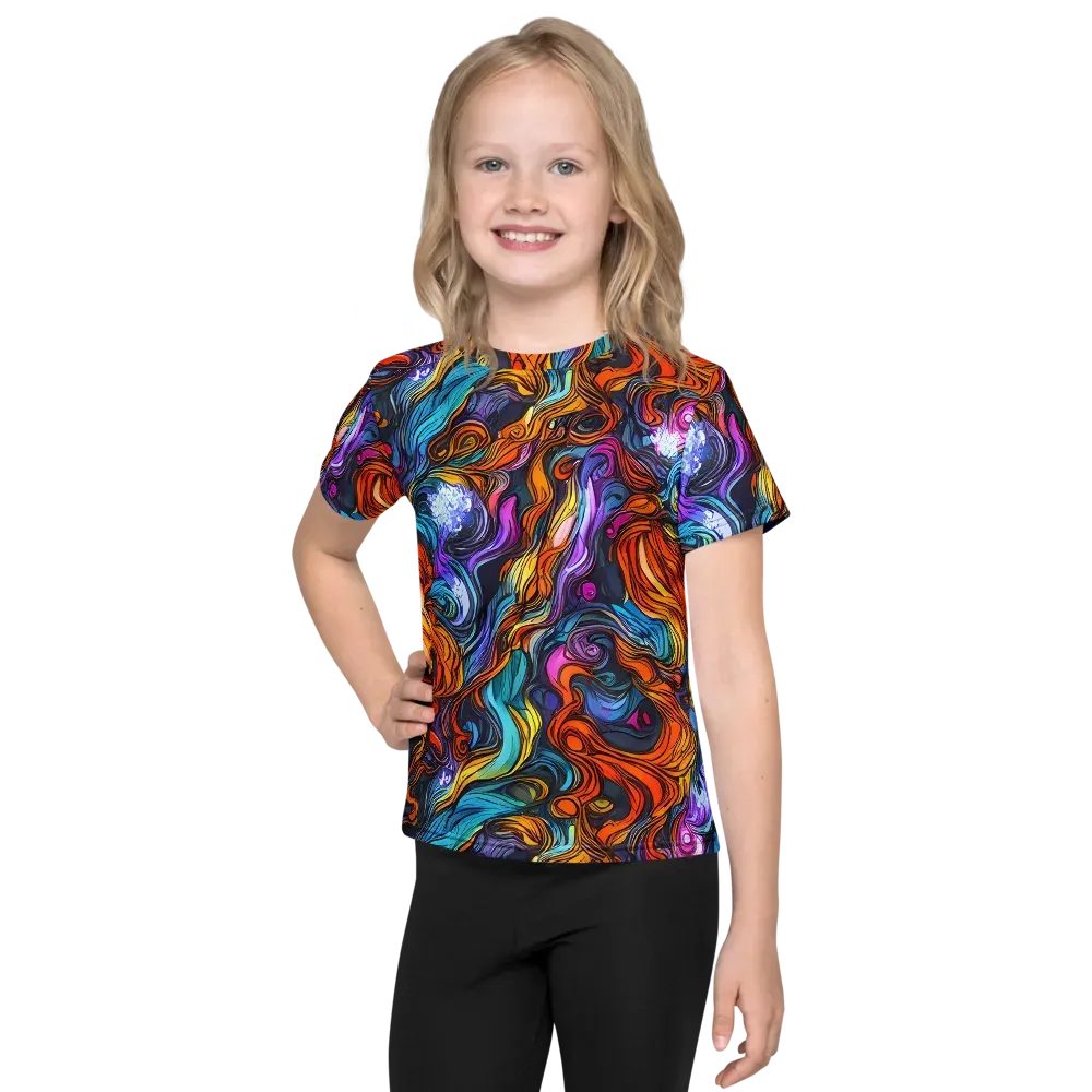 Guiard's Whirl on Kids Crew Neck T-Shirt — Front
