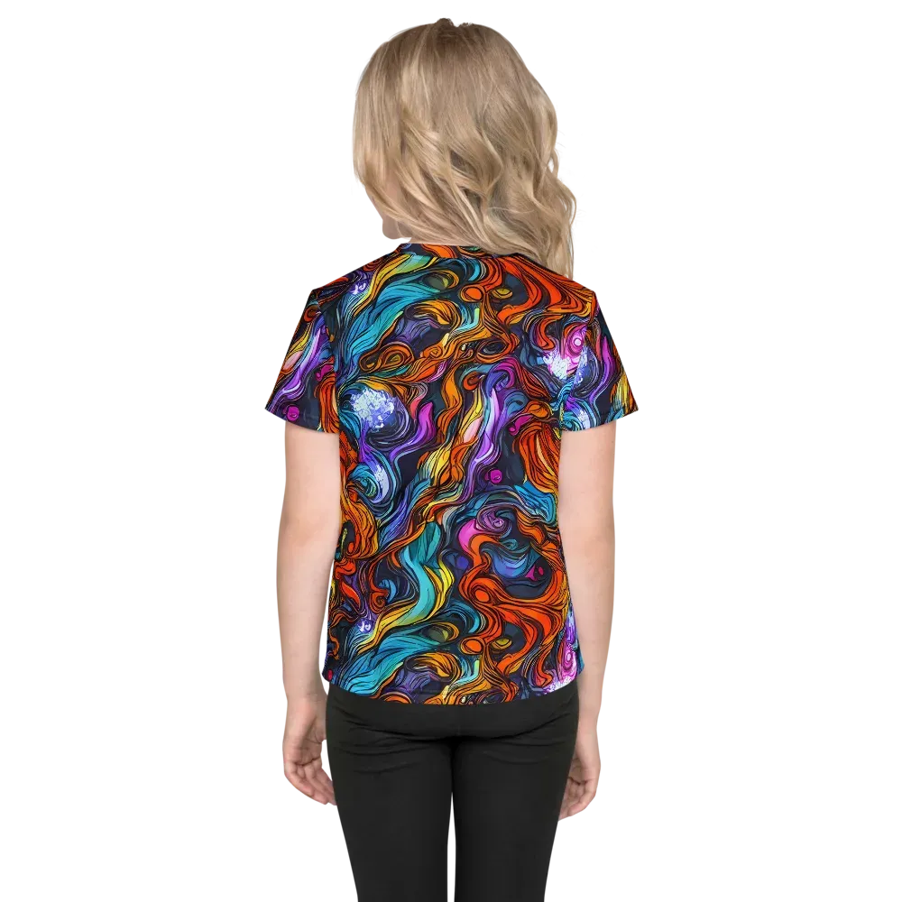 Guiard's Whirl on Kids Crew Neck T-Shirt — Back