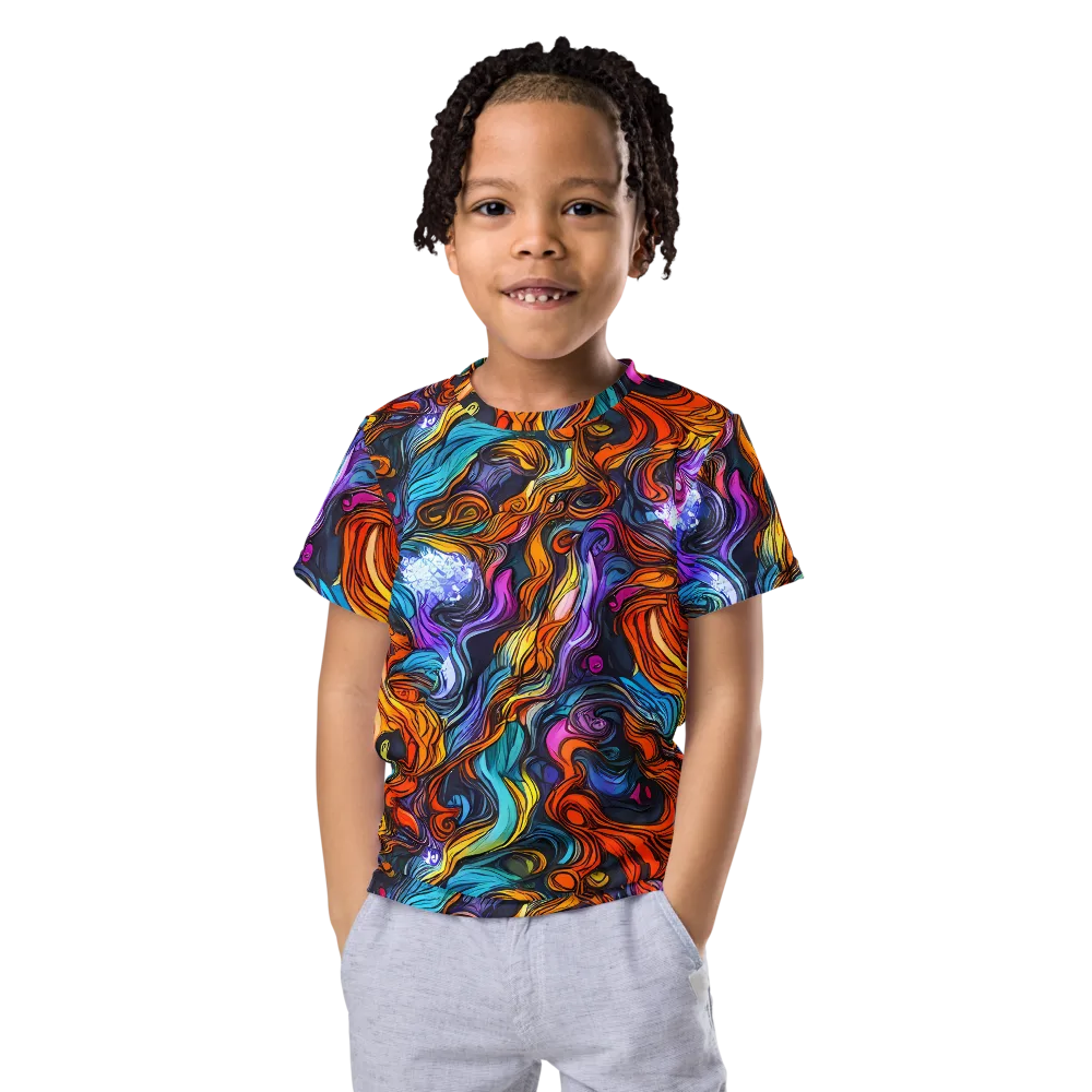 Guiard's Whirl on Kids Crew Neck T-Shirt — Front