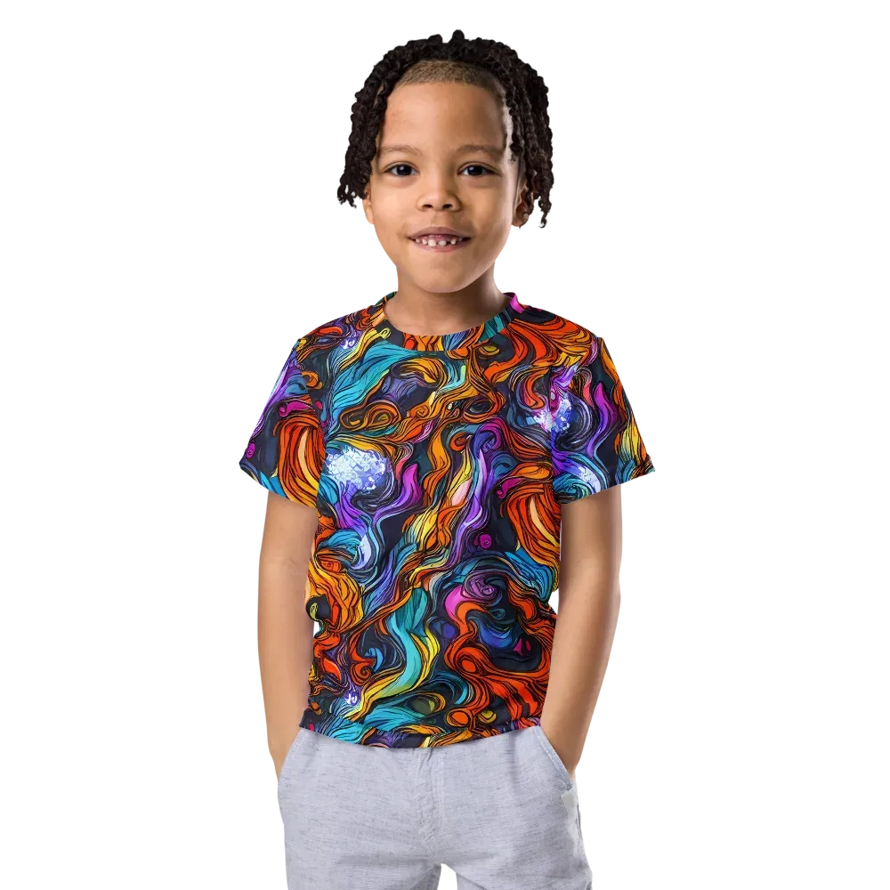 Guiard's Whirl on Kids Crew Neck T-Shirt — Front