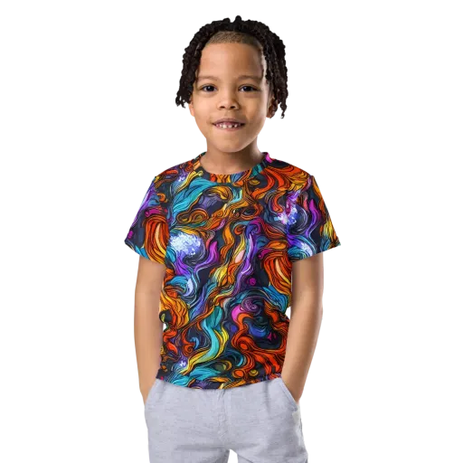 Guiard's Whirl on a Kids Crew Neck T-Shirt