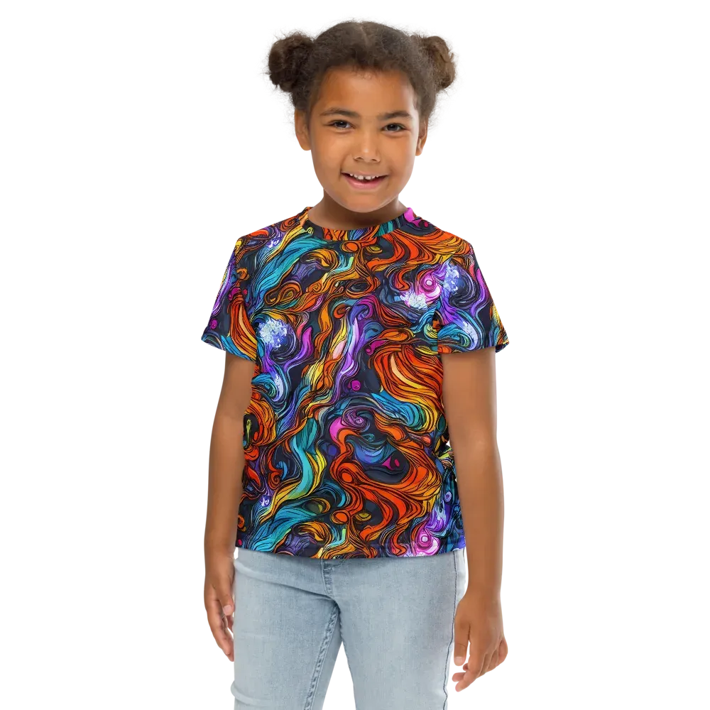 Guiard's Whirl on Kids Crew Neck T-Shirt — Front