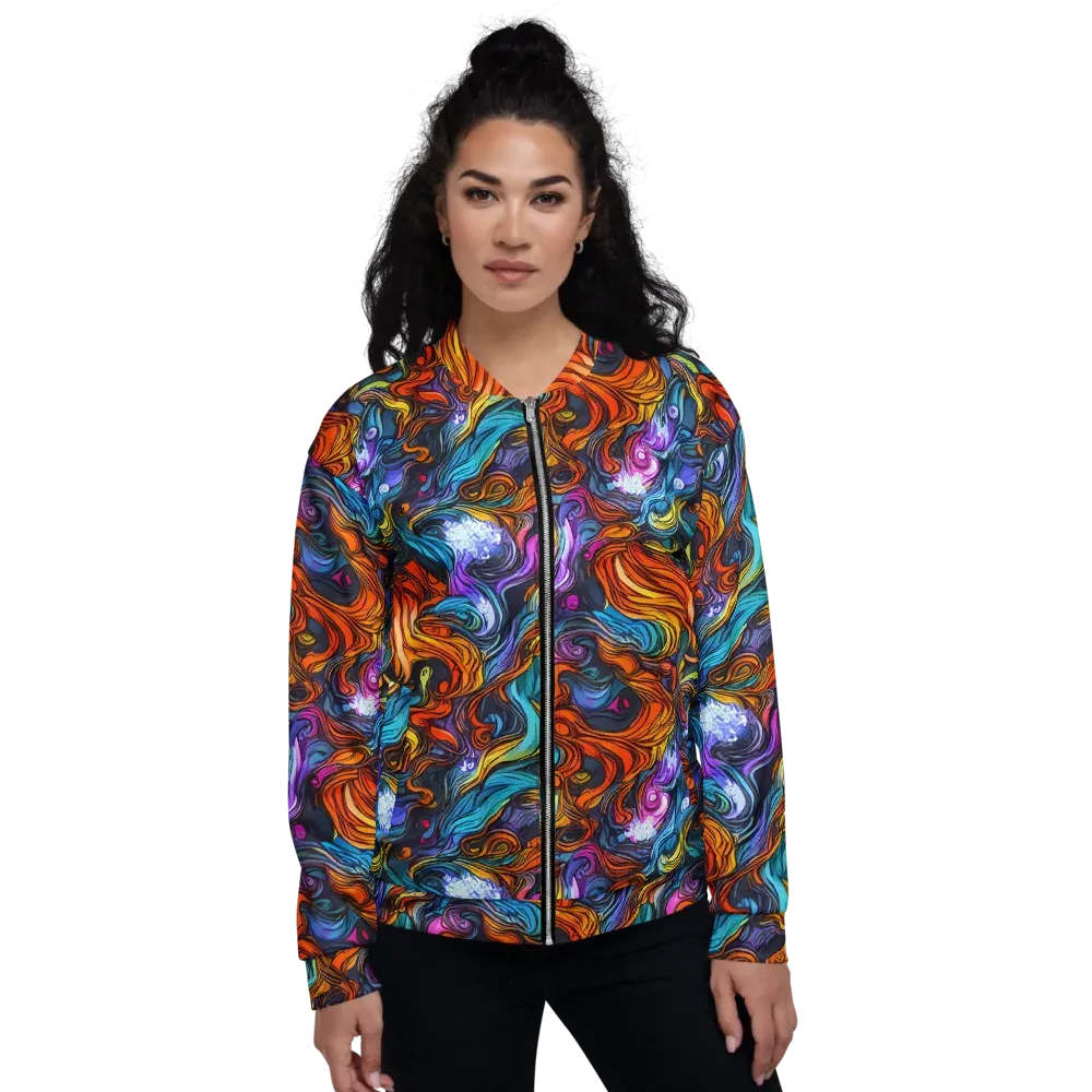 Guiard's Whirl on Bomber Jacket — Front