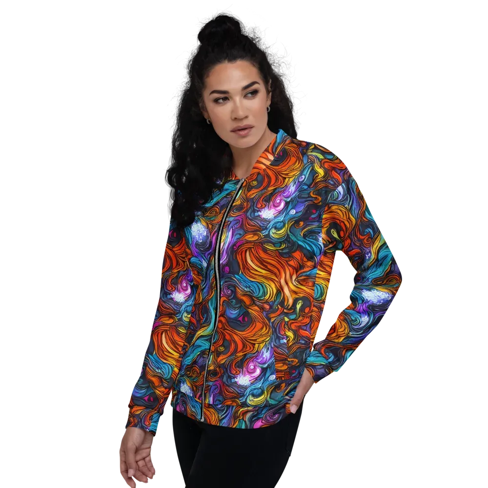 Guiard's Whirl on Bomber Jacket — Left