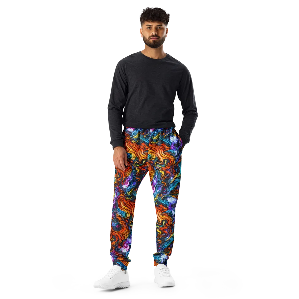 Guiard's Whirl on Men's Joggers — Front