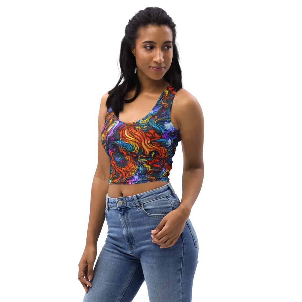 Guiard's Whirl on Crop Top — Left Front