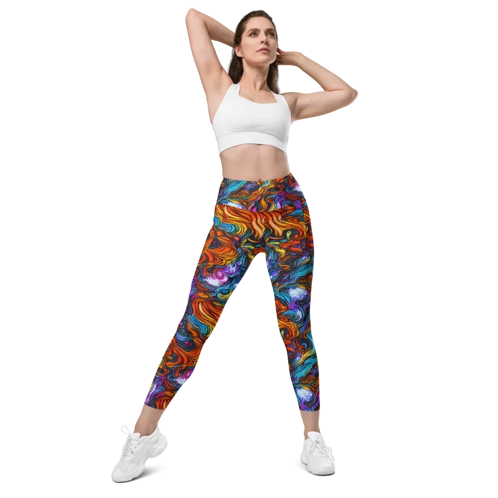 Guiard's Whirl on Leggings with Pockets — Front