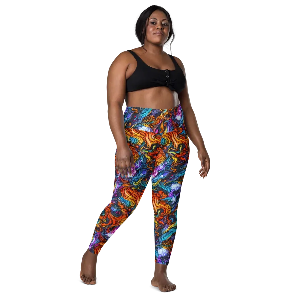 Guiard's Whirl on Leggings with Pockets — Front