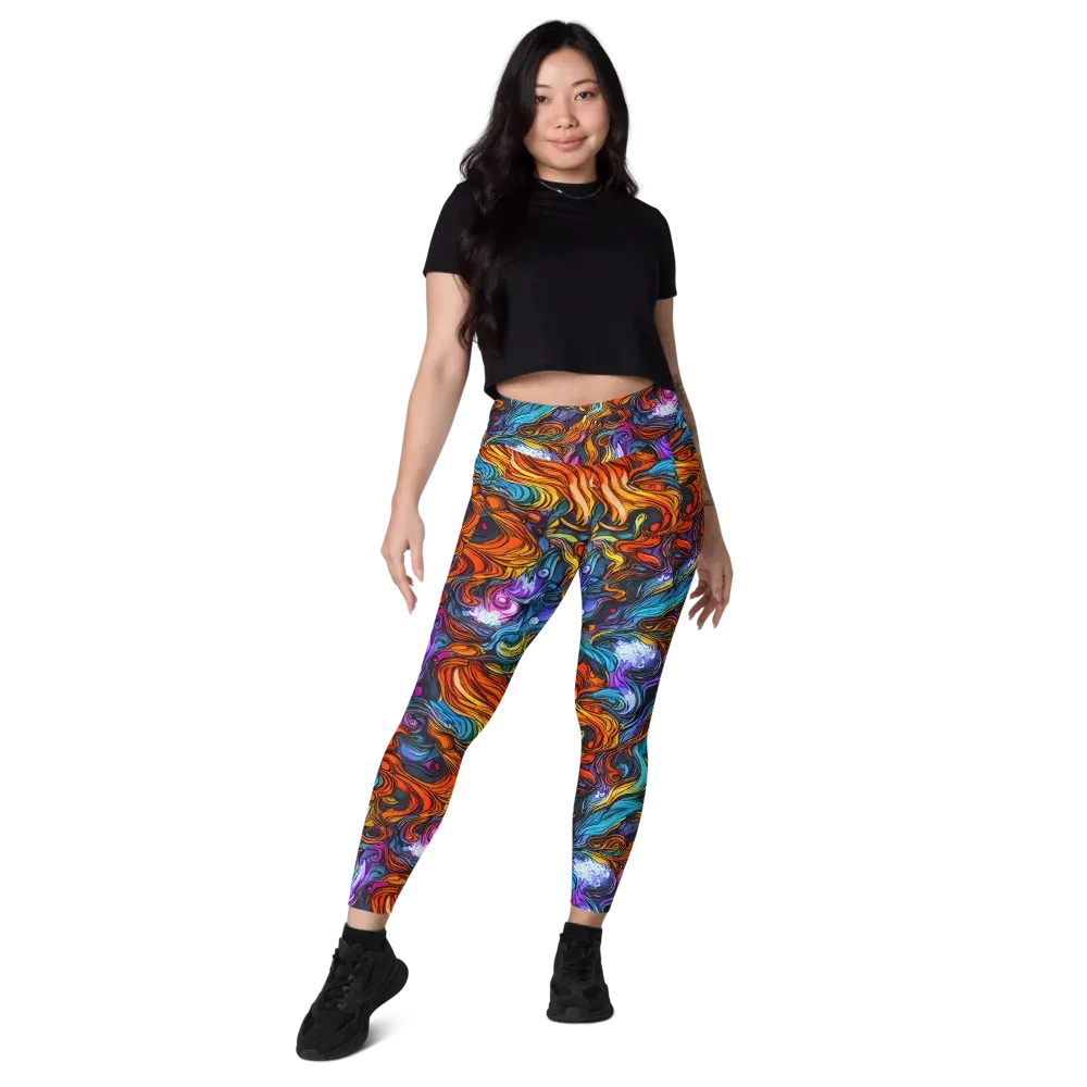 Guiard's Whirl on Leggings with Pockets — Front
