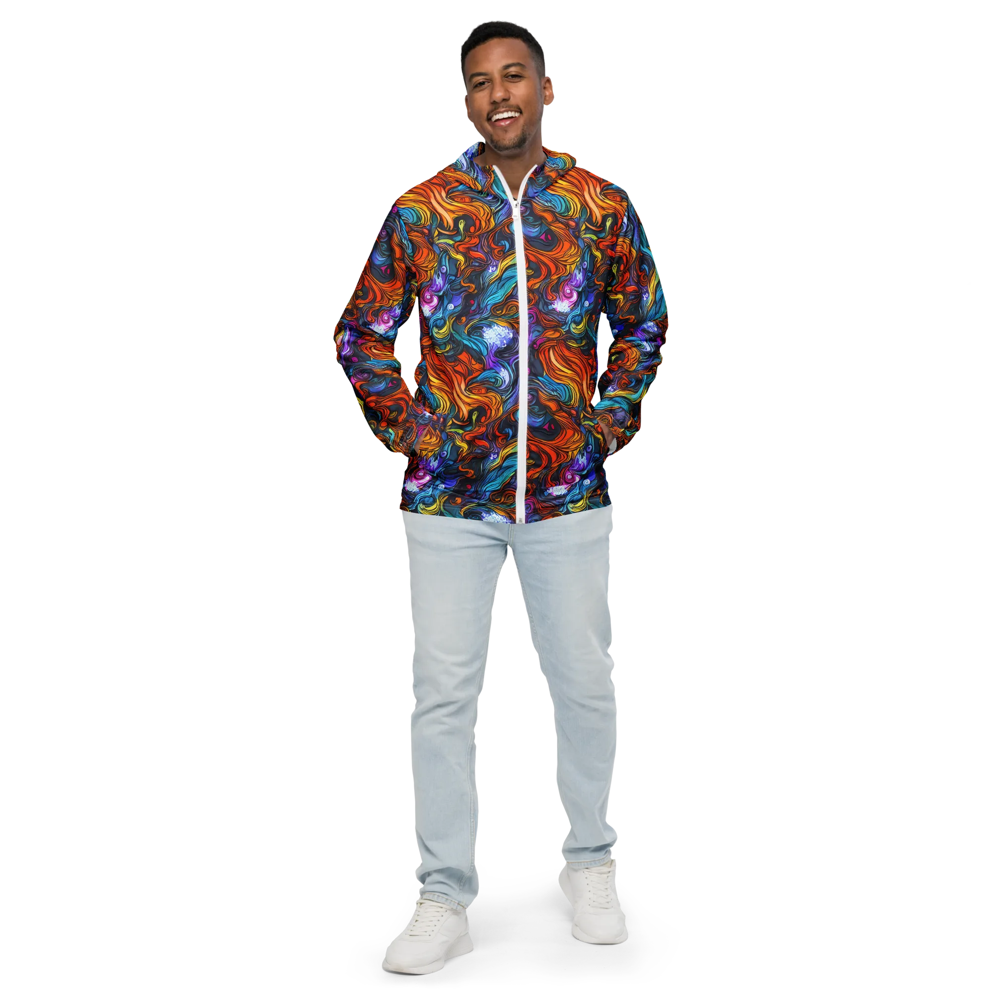 Guiard's Whirl on Men's Windbreaker — Front
