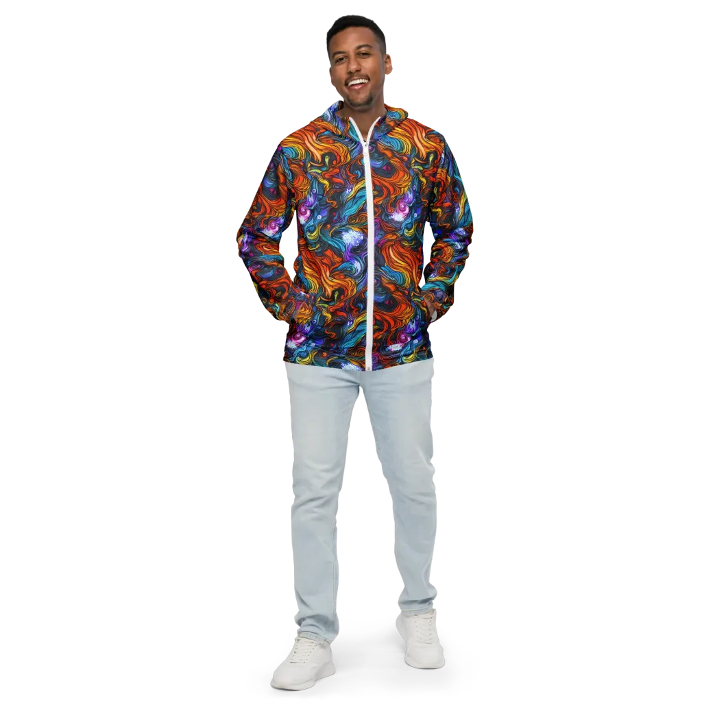 Guiard's Whirl on Men's Windbreaker — Front