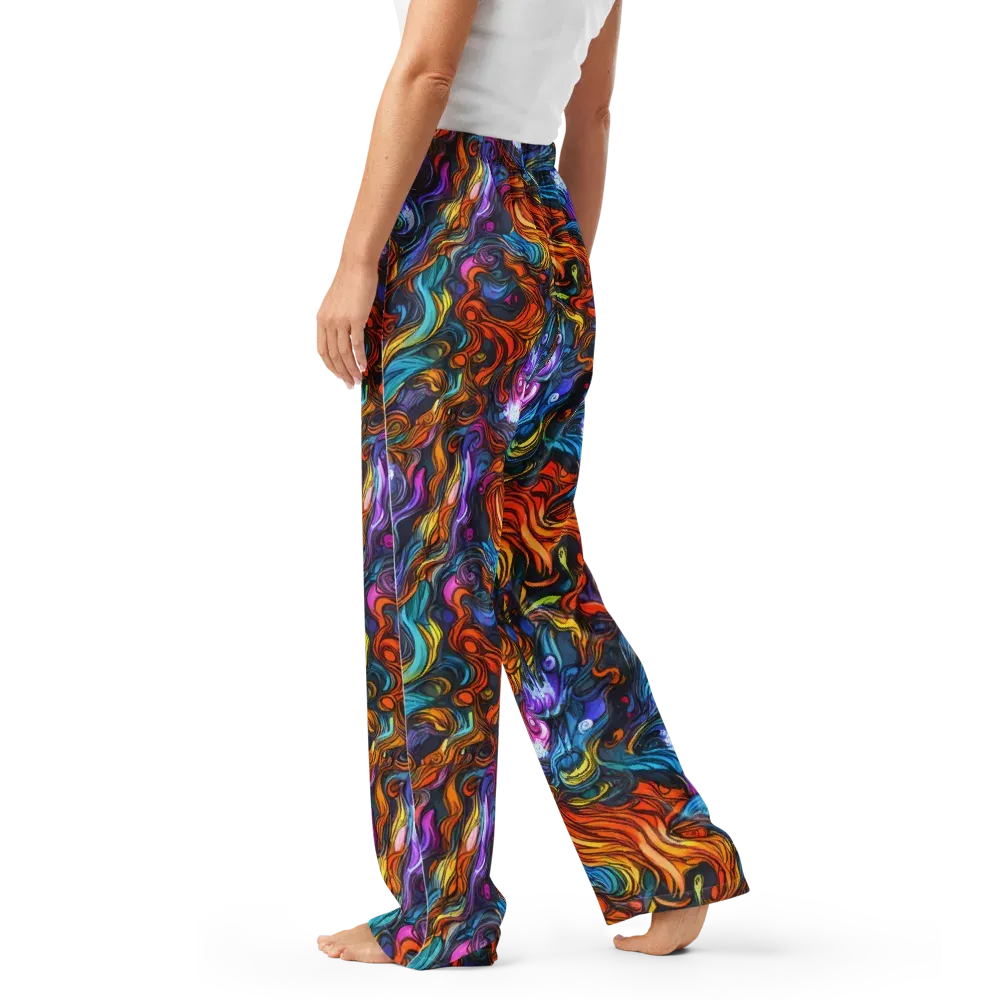 Guiard's Whirl on Women's Pajama Pants — Left