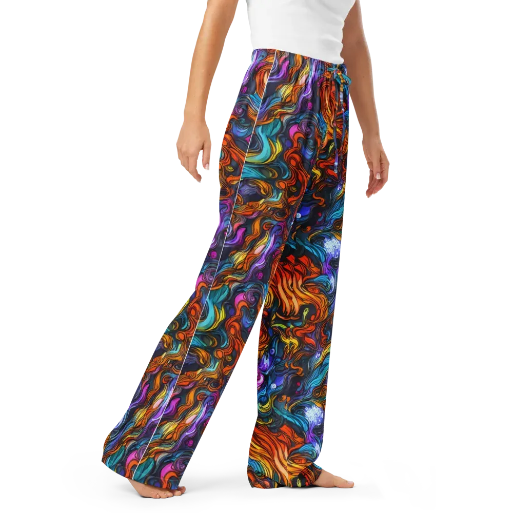 Guiard's Whirl on Women's Pajama Pants — Right Front