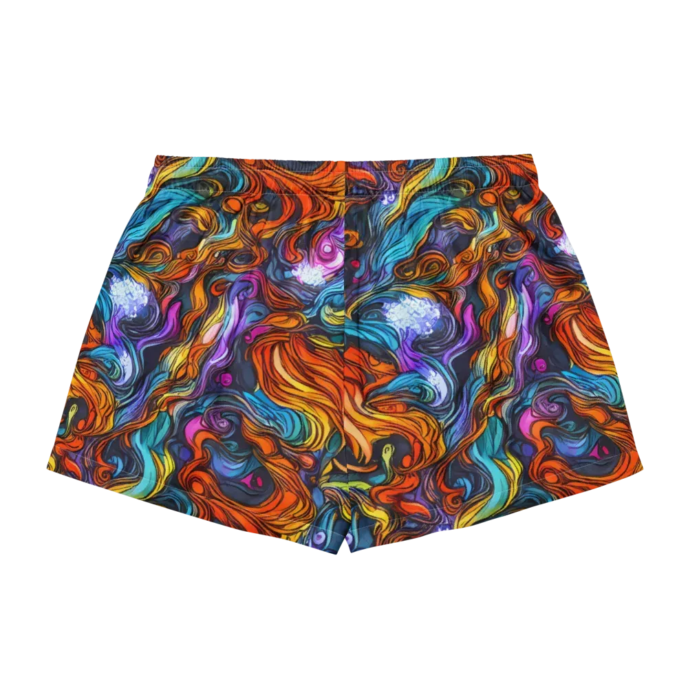 Guiard's Whirl on Women's Pajama Shorts — Back