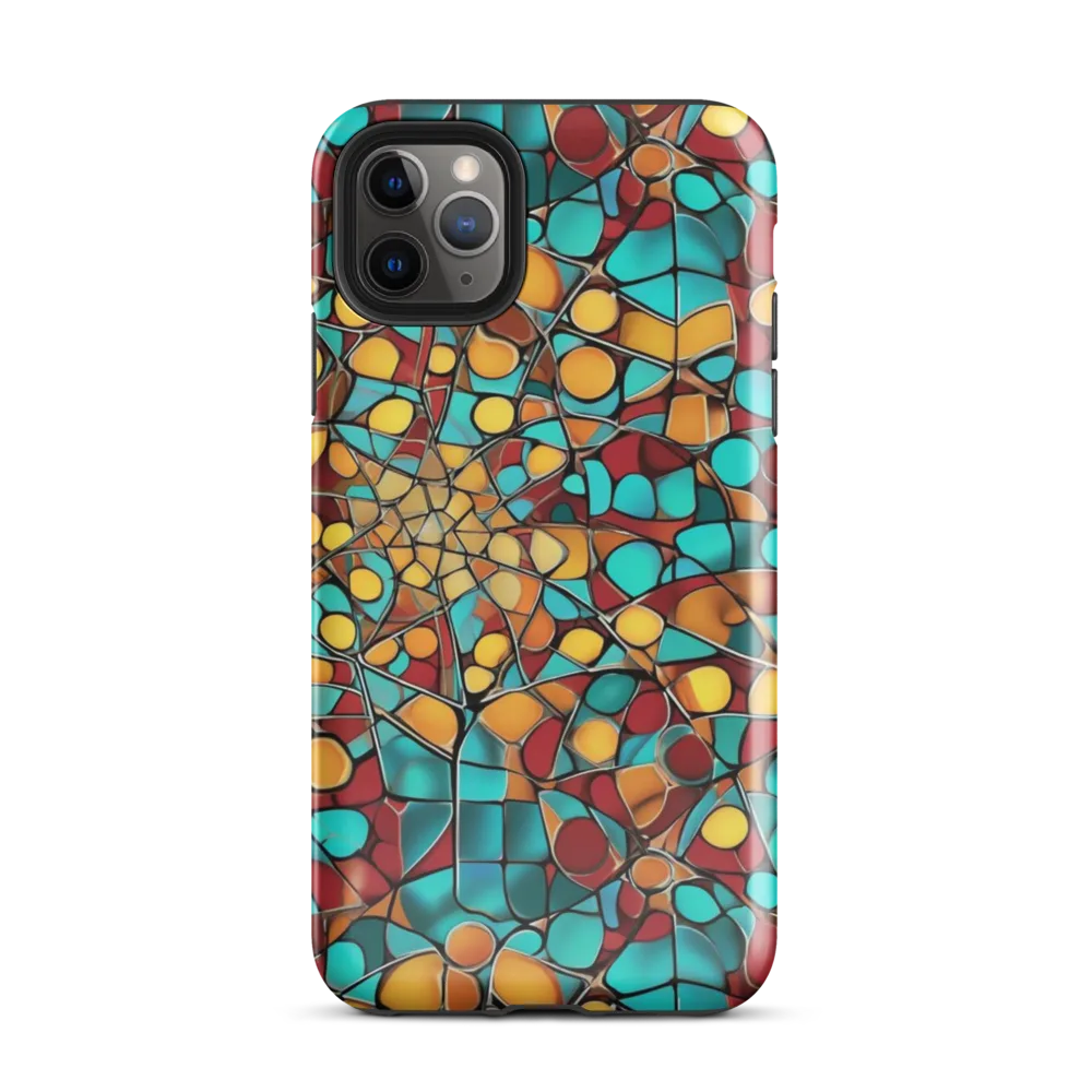 Turquoise Mosaic on Tough Case for iPhone® — Front