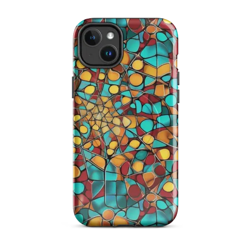 Turquoise Mosaic on a MagSafe Tough Case for iPhone®