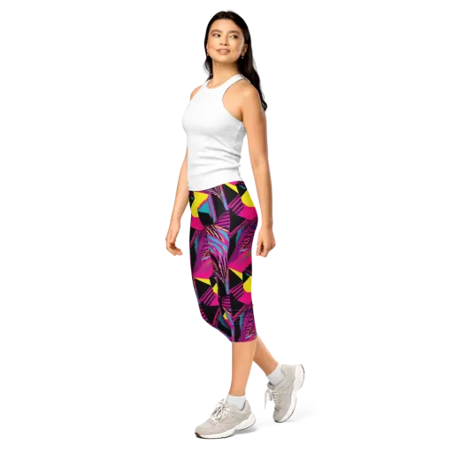 Neon Stairwell on a Capri Leggings