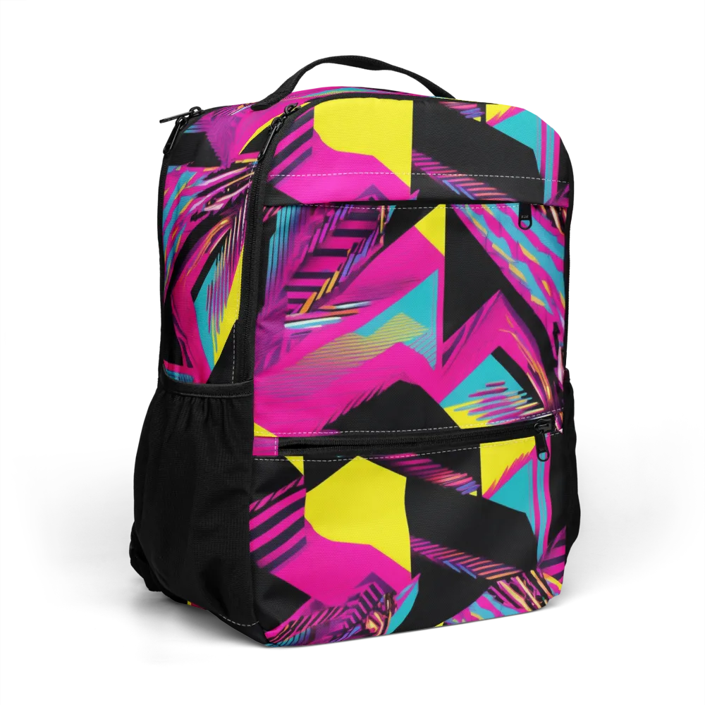 Neon Stairwell on Utility Backpack — Right Front