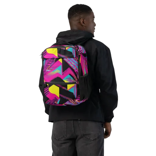 Neon Stairwell on a Utility Backpack