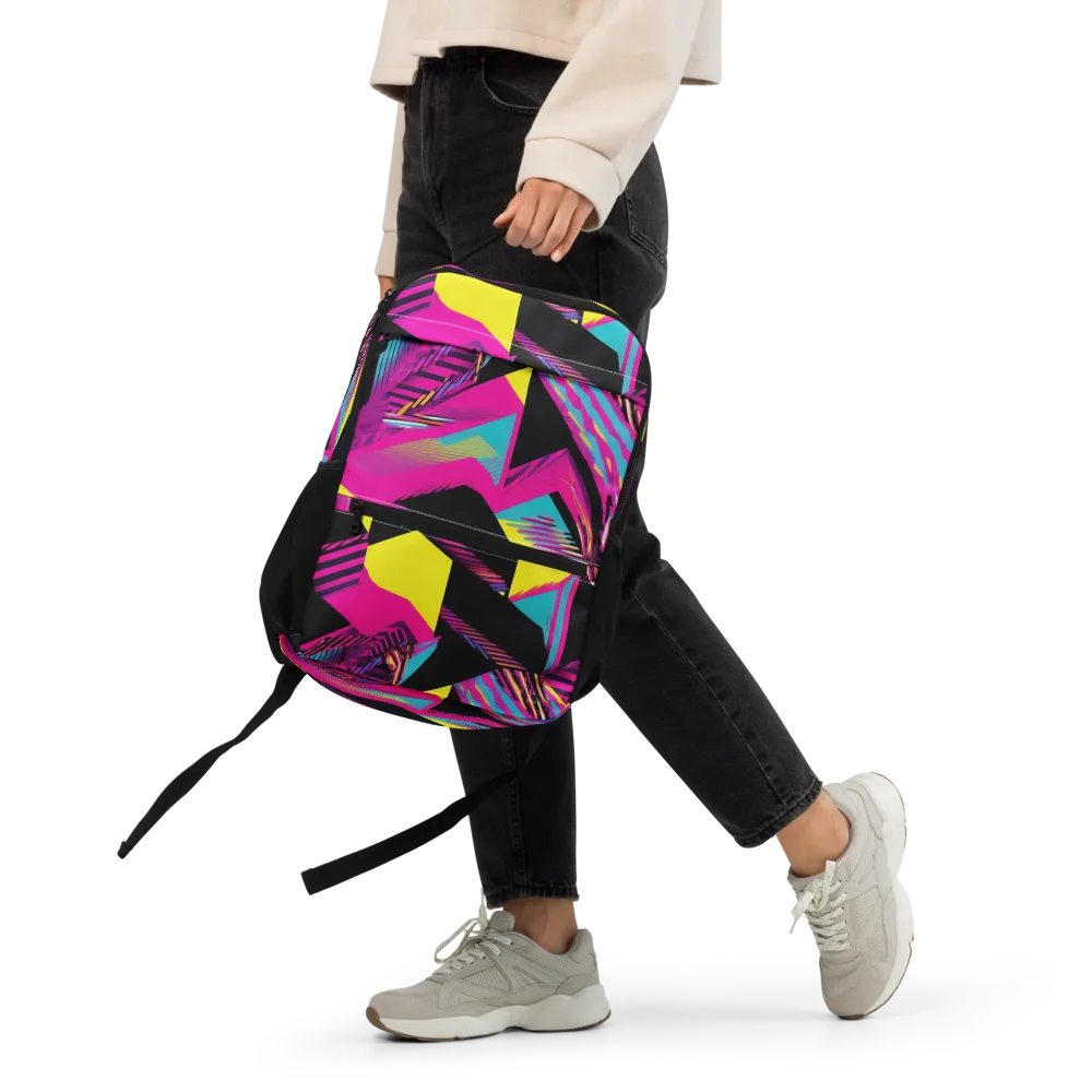 Neon Stairwell on Utility Backpack — Front