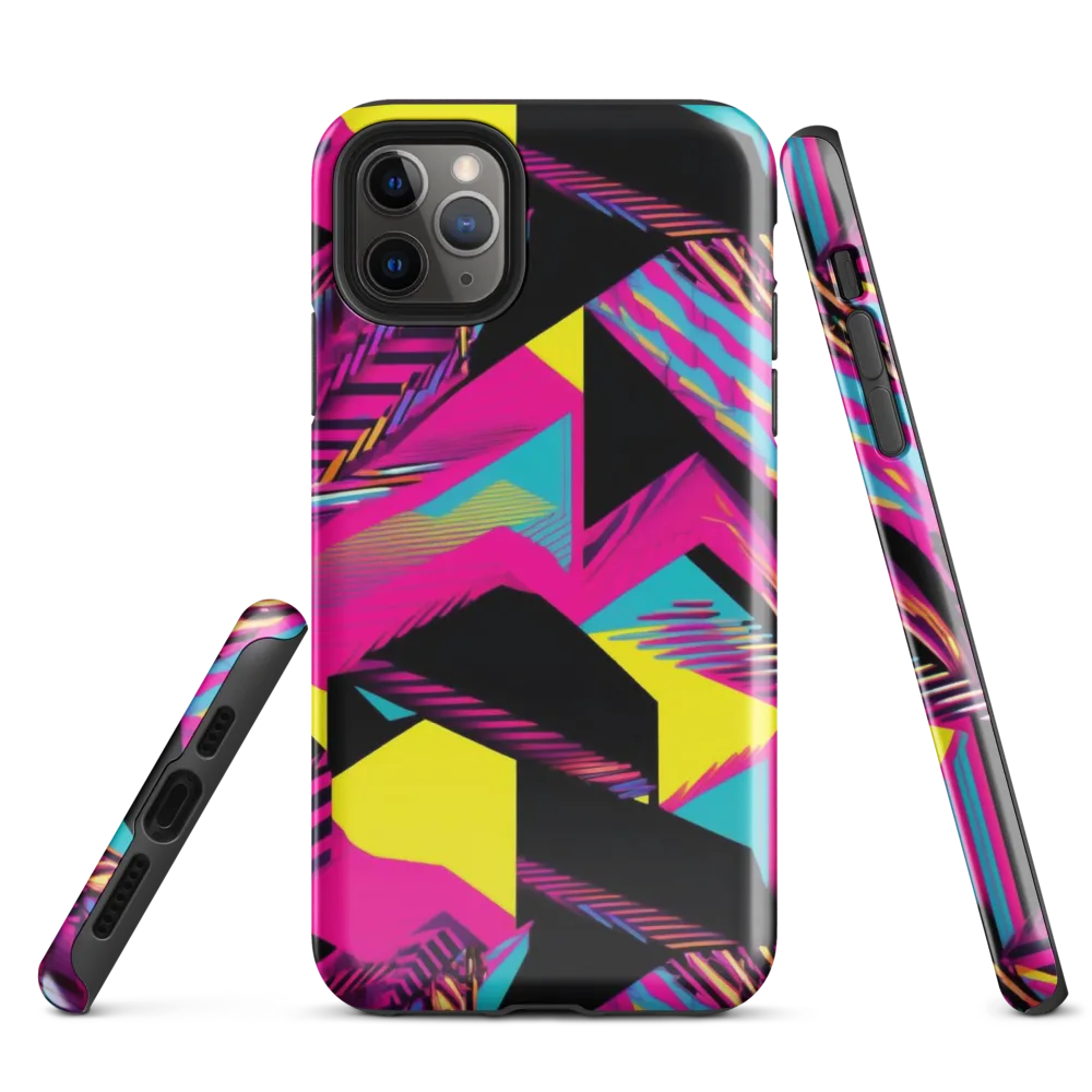 Neon Stairwell on Tough Case for iPhone® — Front