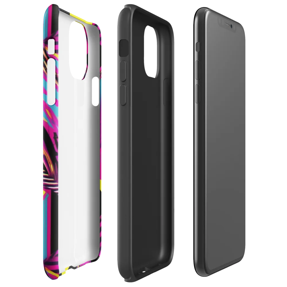 Neon Stairwell on Tough Case for iPhone® — Right