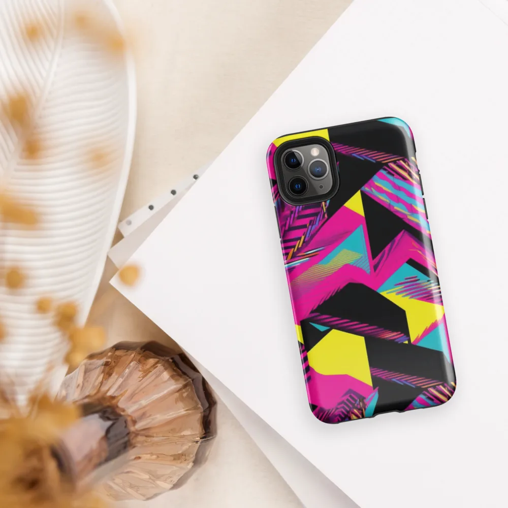 Neon Stairwell on Tough Case for iPhone® — Front