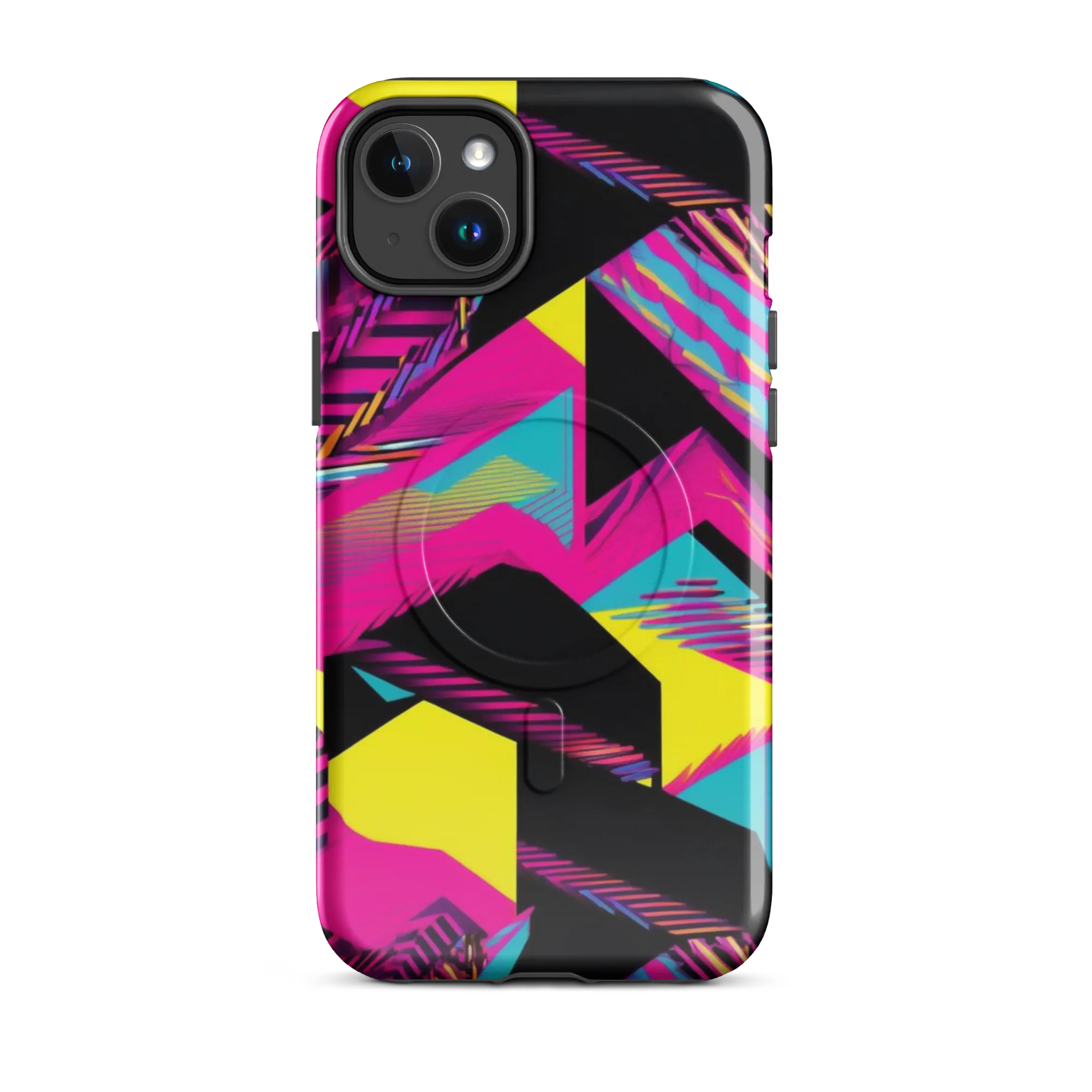 Neon Stairwell on MagSafe Tough Case for iPhone® — Front