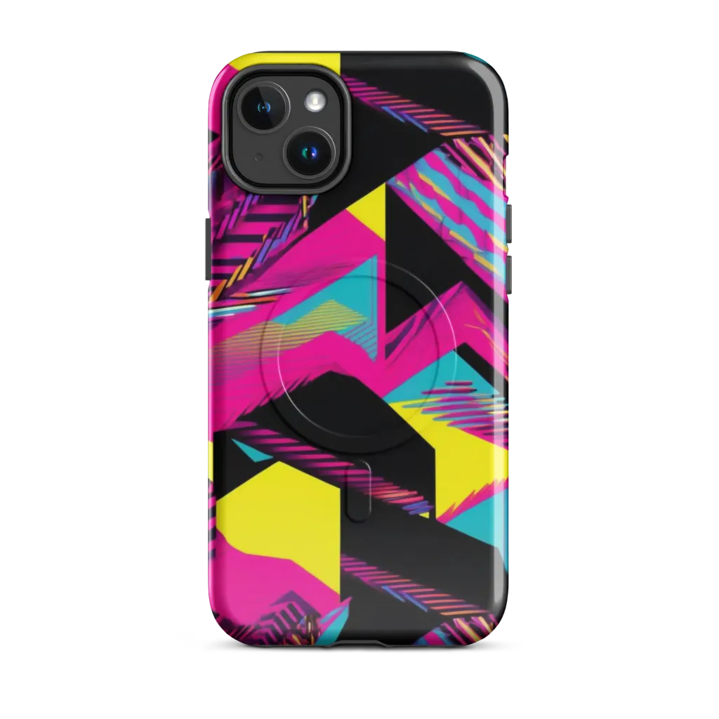 Neon Stairwell on MagSafe Tough Case for iPhone® — Front