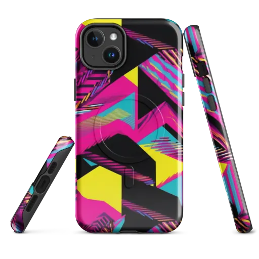 Neon Stairwell on a MagSafe Tough Case for iPhone®