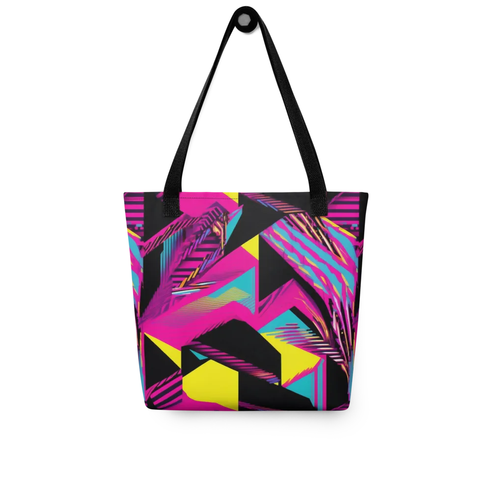 Neon Stairwell on Tote Bag — Front