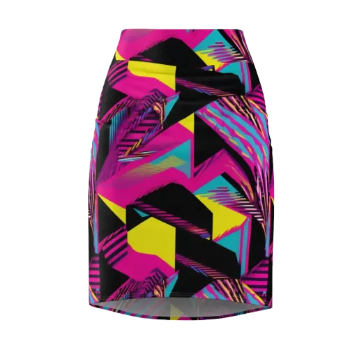 Neon Stairwell on a Pencil Skirt