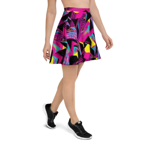 Neon Stairwell on a Skater Skirt