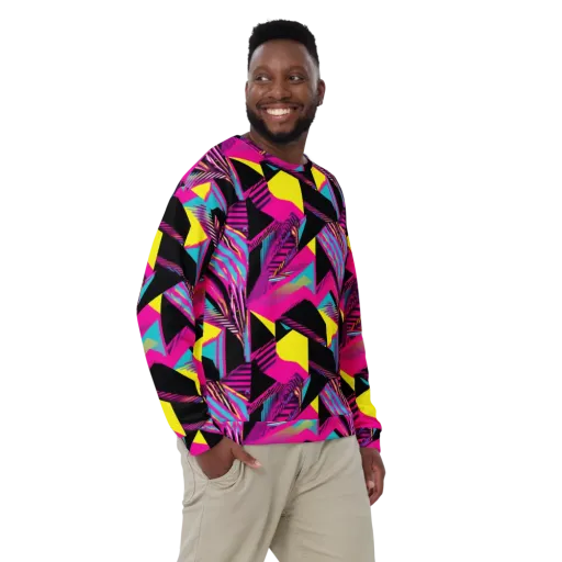 Neon Stairwell on a Sweatshirt