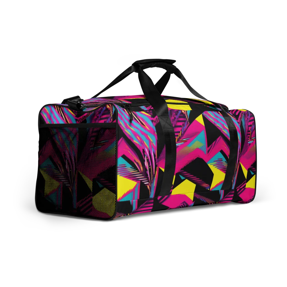 Neon Stairwell on Duffle Bag — Right Front