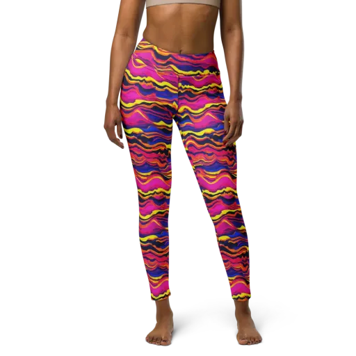 Signal Lagoon on a Yoga Leggings