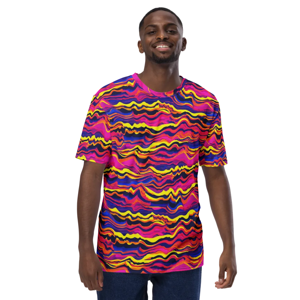 Signal Lagoon on Men's Crew Neck T-Shirt — Front