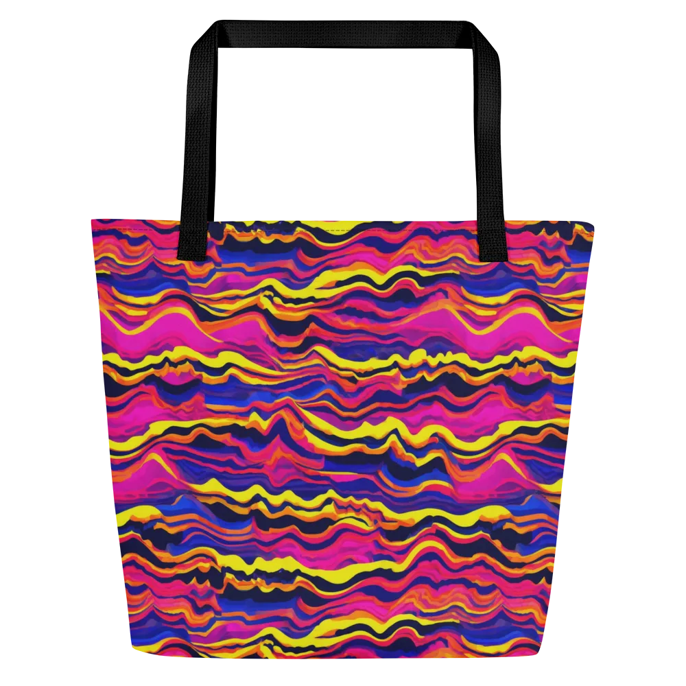 Signal Lagoon on Large Tote Bag W/ Pocket — Front