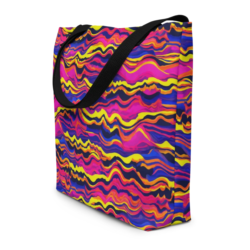 Signal Lagoon on Large Tote Bag W/ Pocket — Front