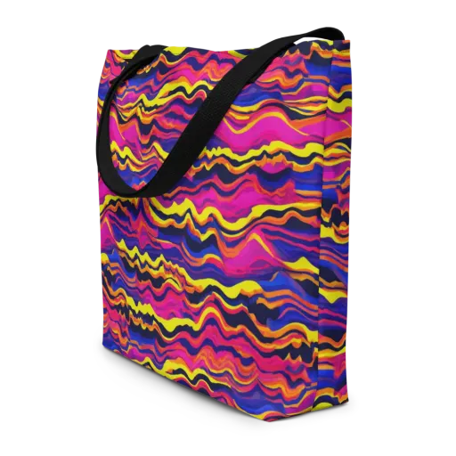 Signal Lagoon on a Large Tote Bag W/ Pocket