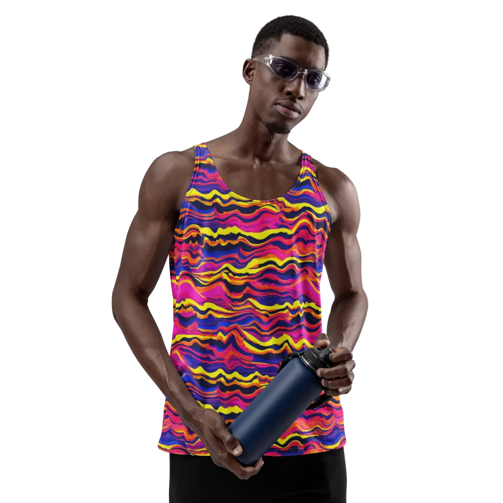 Signal Lagoon on Men's Tank Top — Front