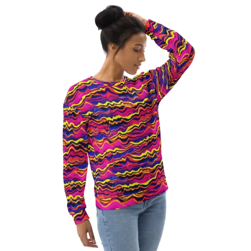 Signal Lagoon on a Sweatshirt