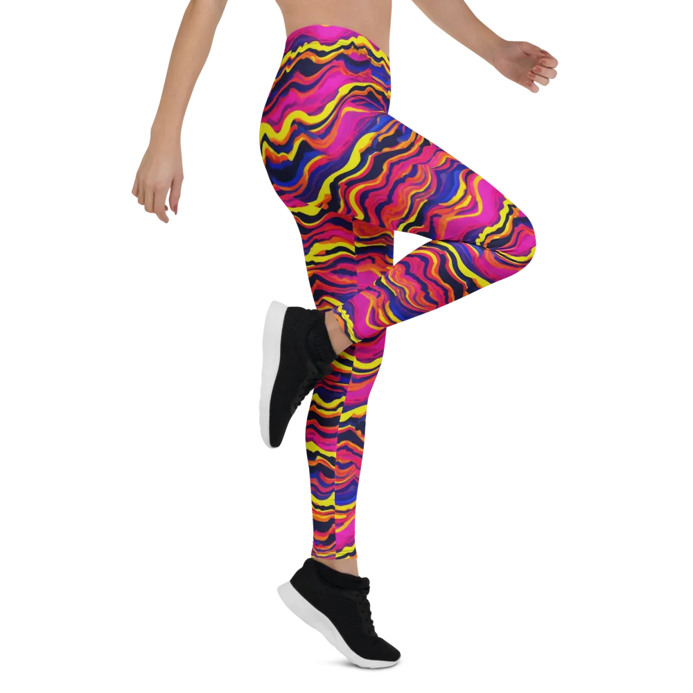 Signal Lagoon on Leggings — Right