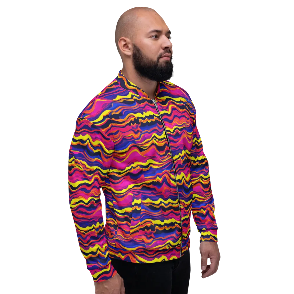 Signal Lagoon on Bomber Jacket — Right