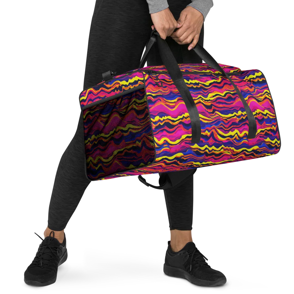 Signal Lagoon on Duffle Bag — Right Front